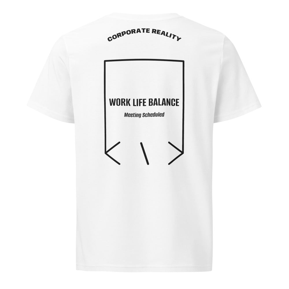 Work Life Balance — White Black back mockup