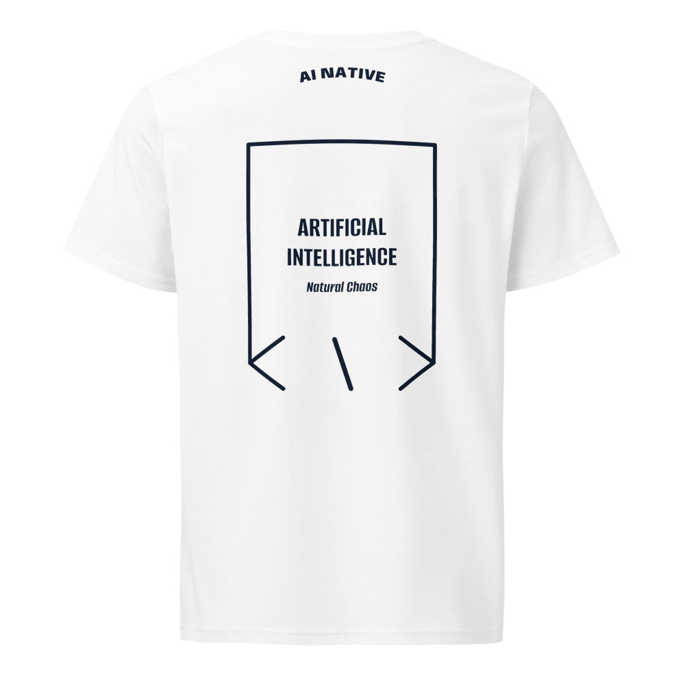 Artificial Intelligence — White French Navy back mockup