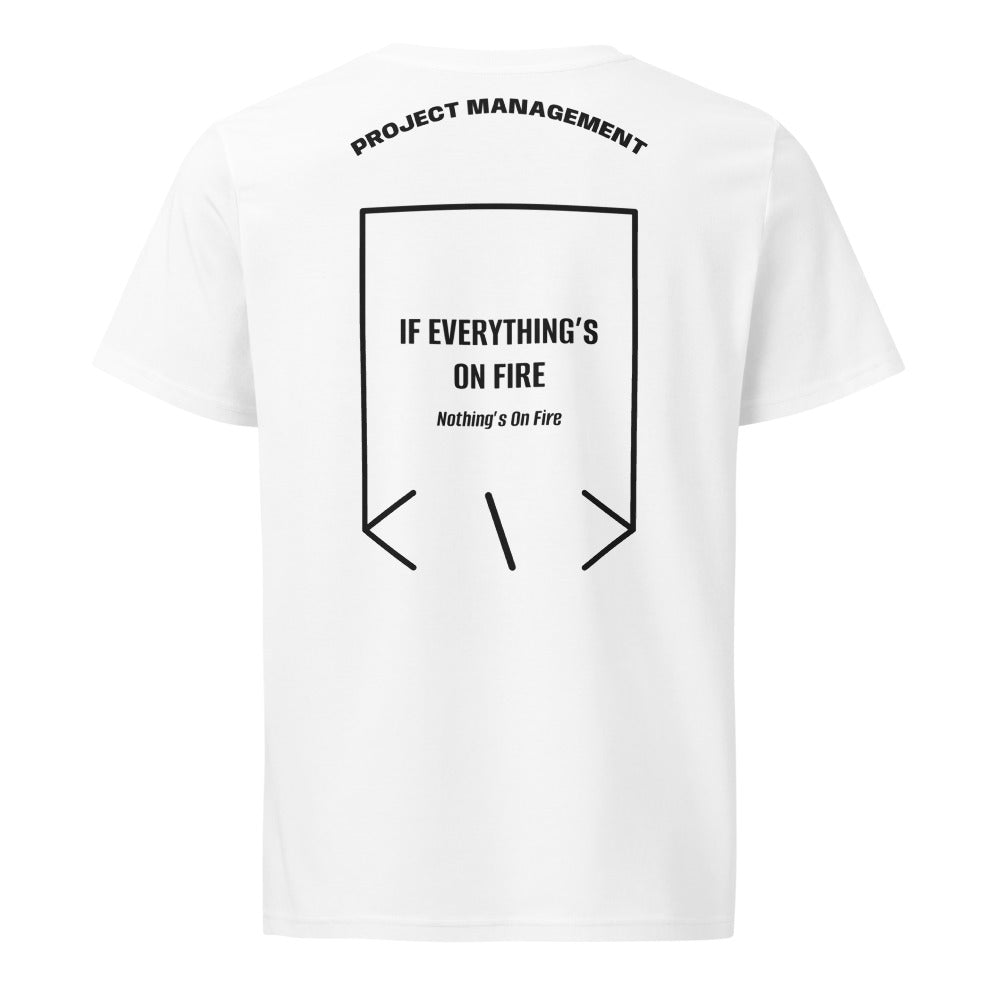 If Everything’s On Fire — White Black back mockup