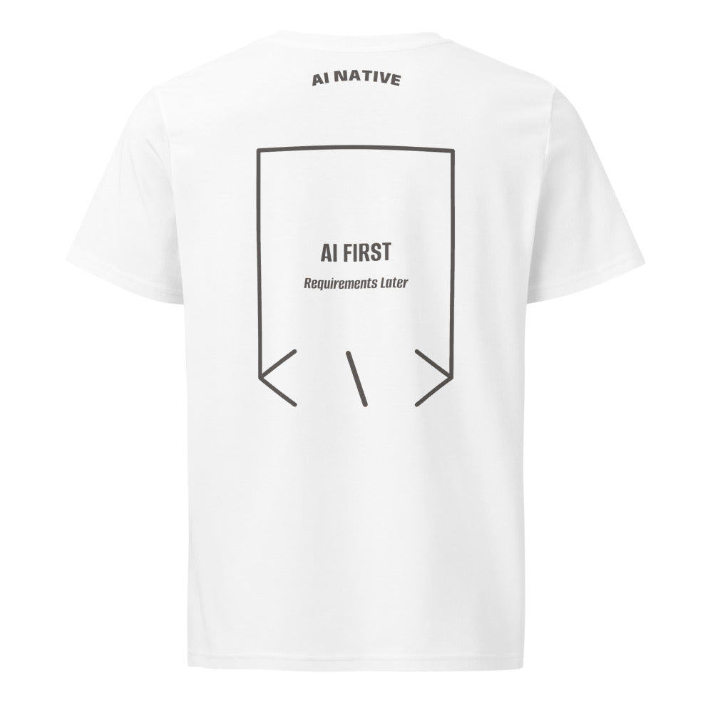AI First — White Anthracite back mockup
