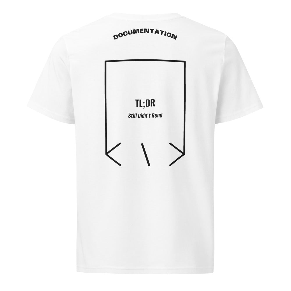 TL;DR — White Black back mockup