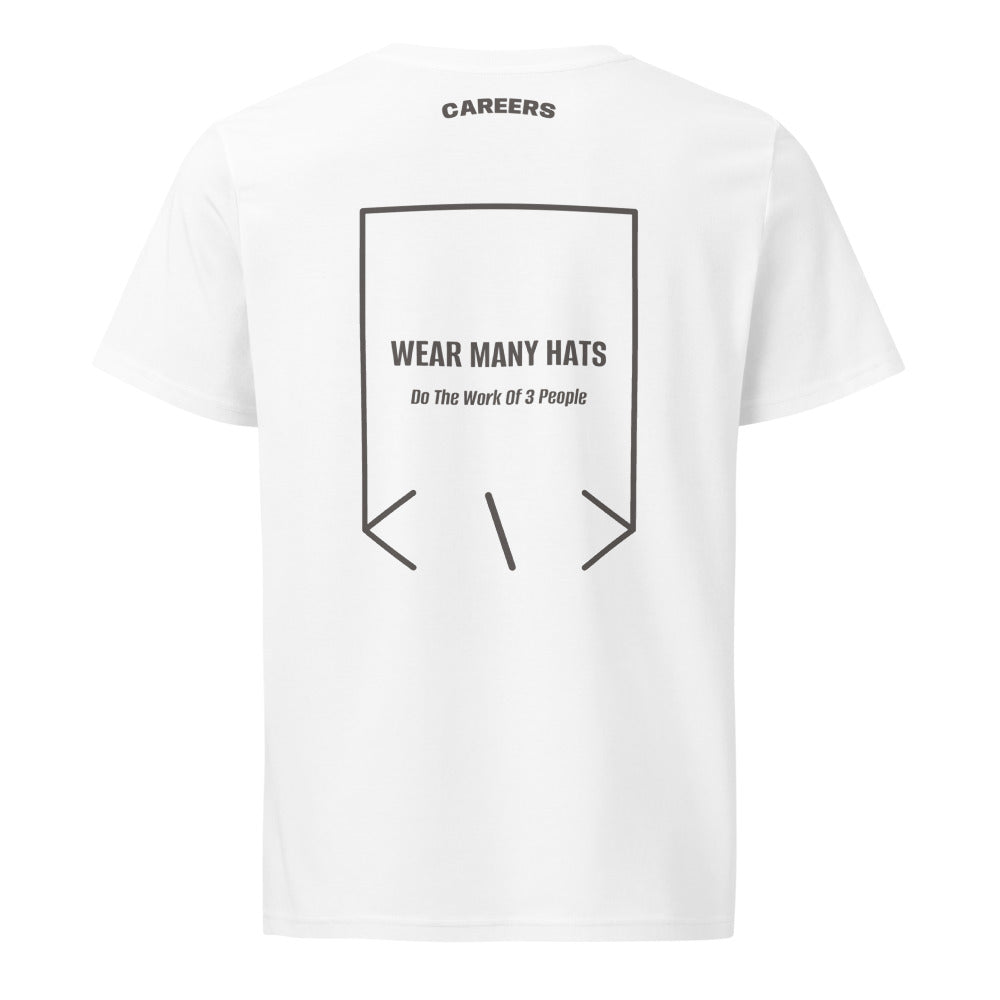 Wear Many Hats — White Anthracite back mockup