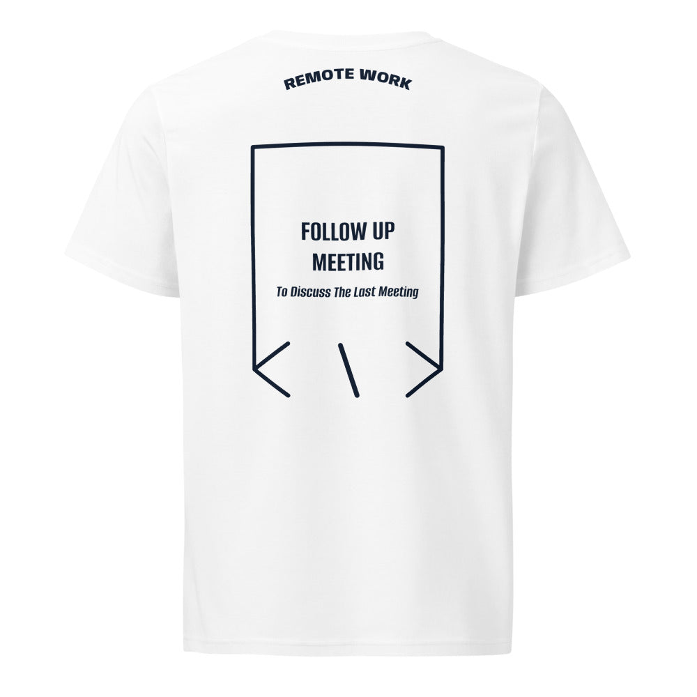 Follow Up Meeting — White French Navy back mockup