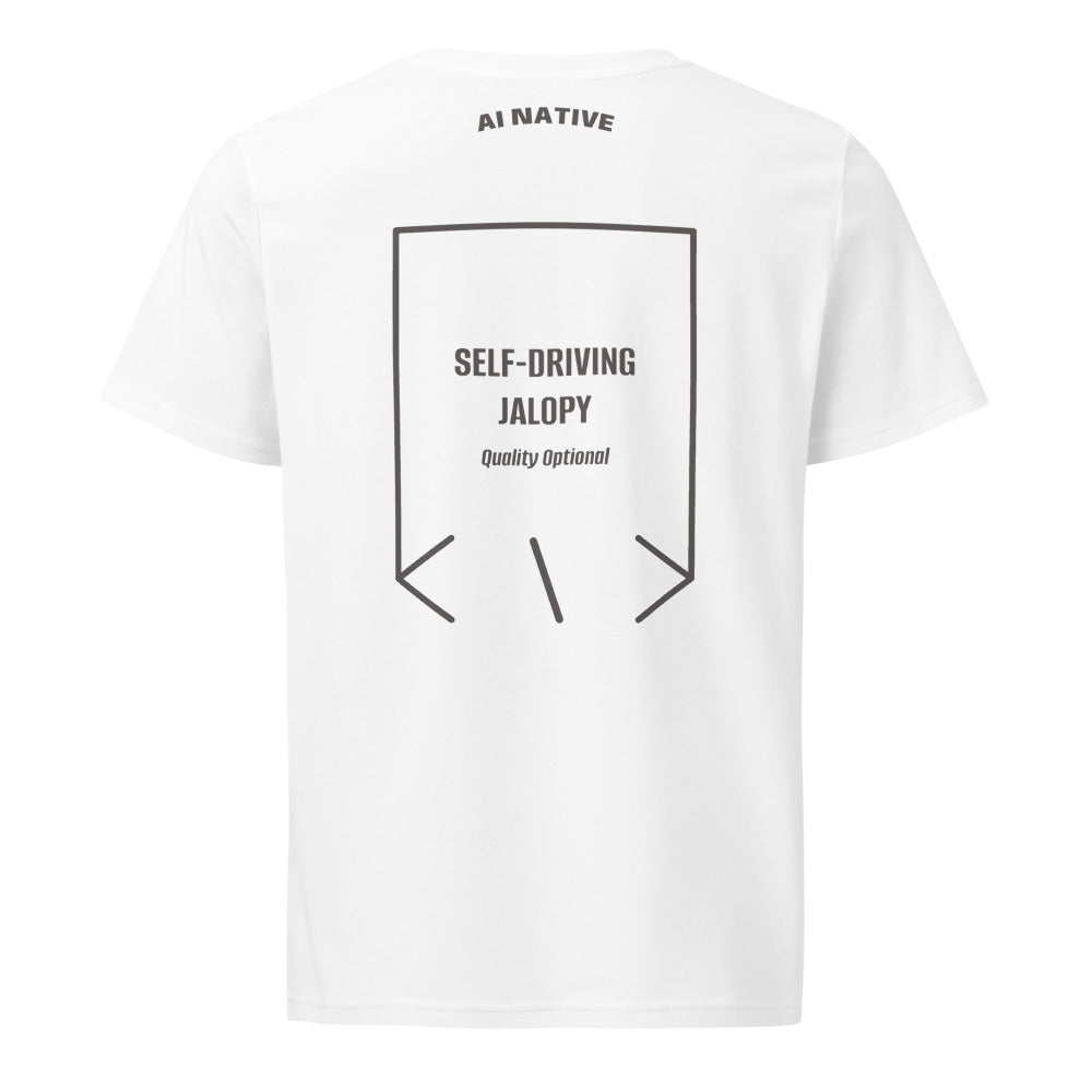 Self-Driving Jalopy — White Anthracite back mockup