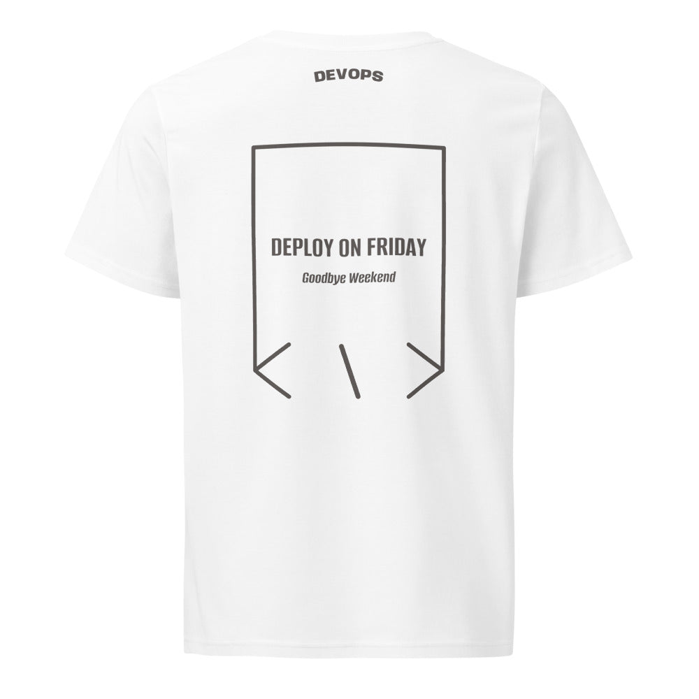 Deploy On Friday — White Anthracite back mockup