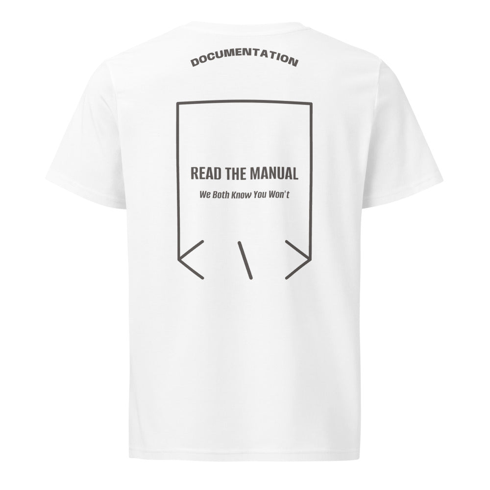 Read The Manual — White Anthracite back mockup