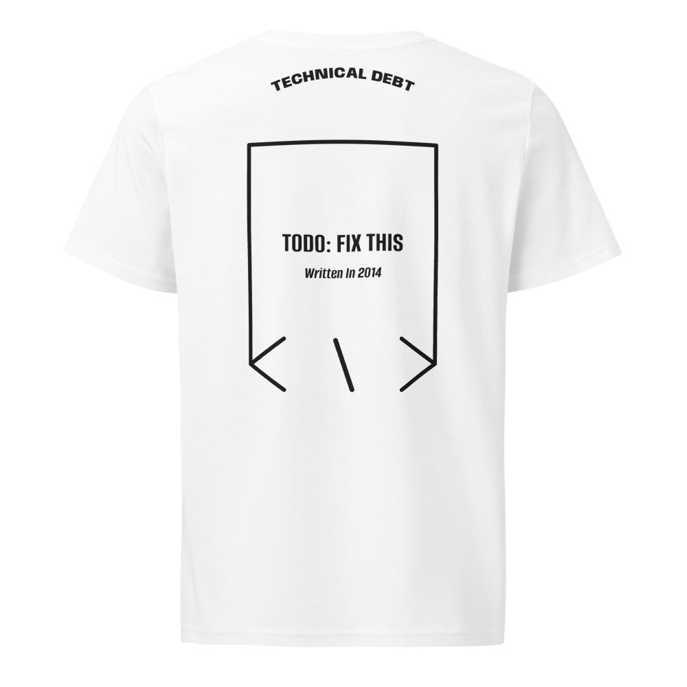 TODO: Fix This — White Black back mockup