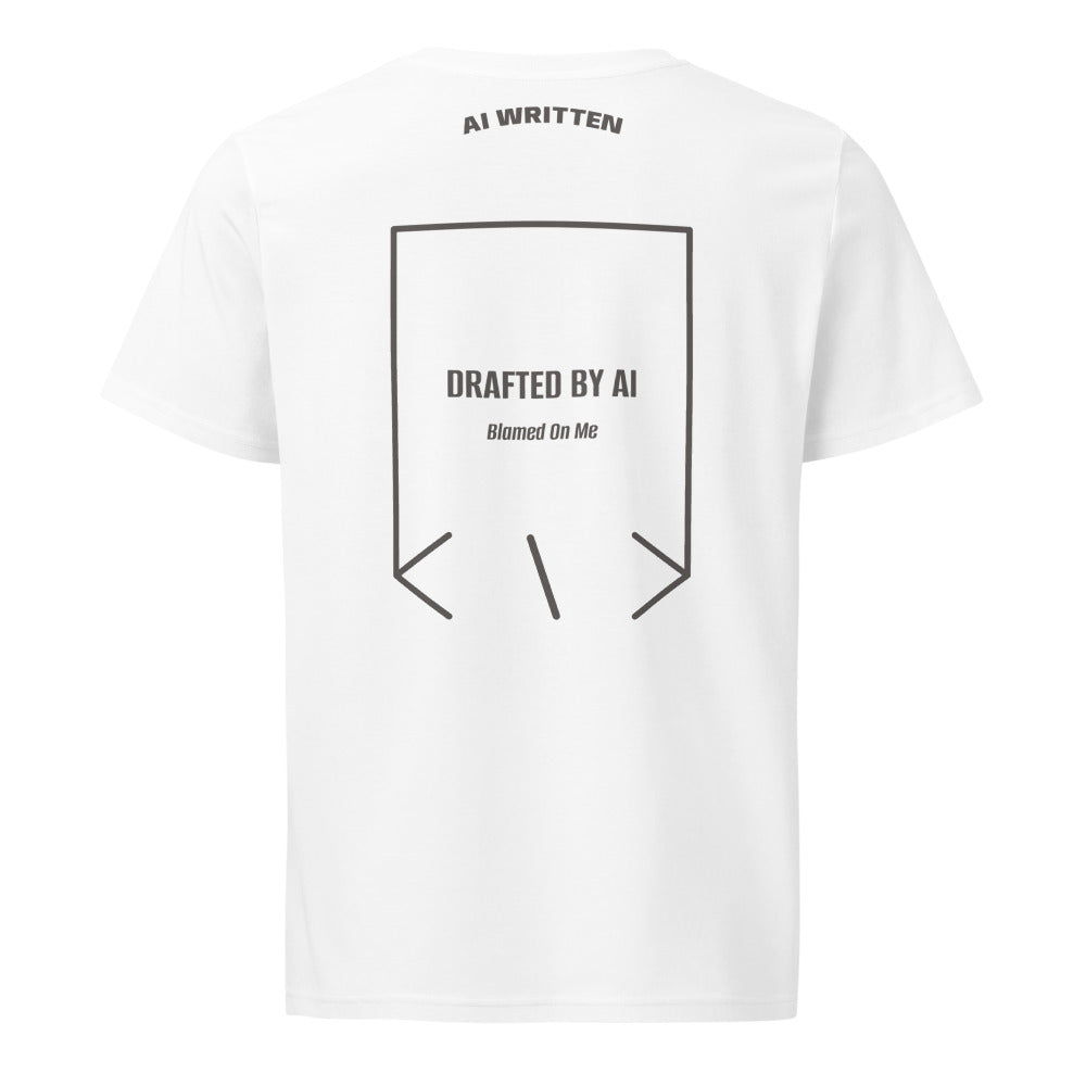 Drafted By AI — White Anthracite back mockup