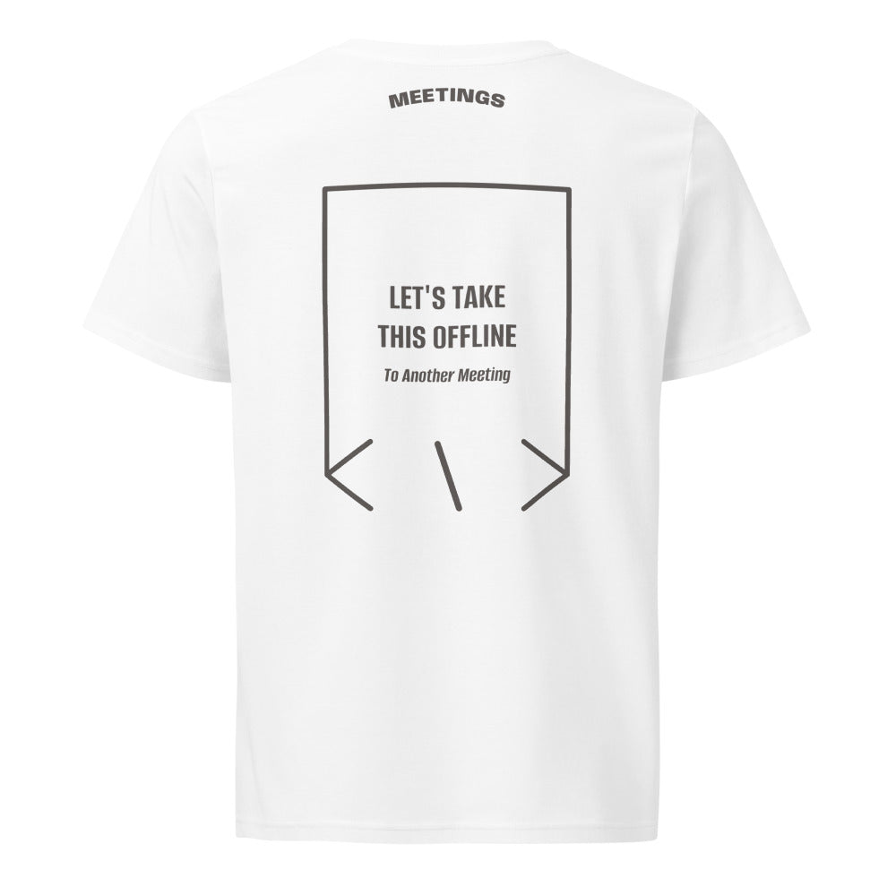 Let's Take This Offline — White Anthracite back mockup