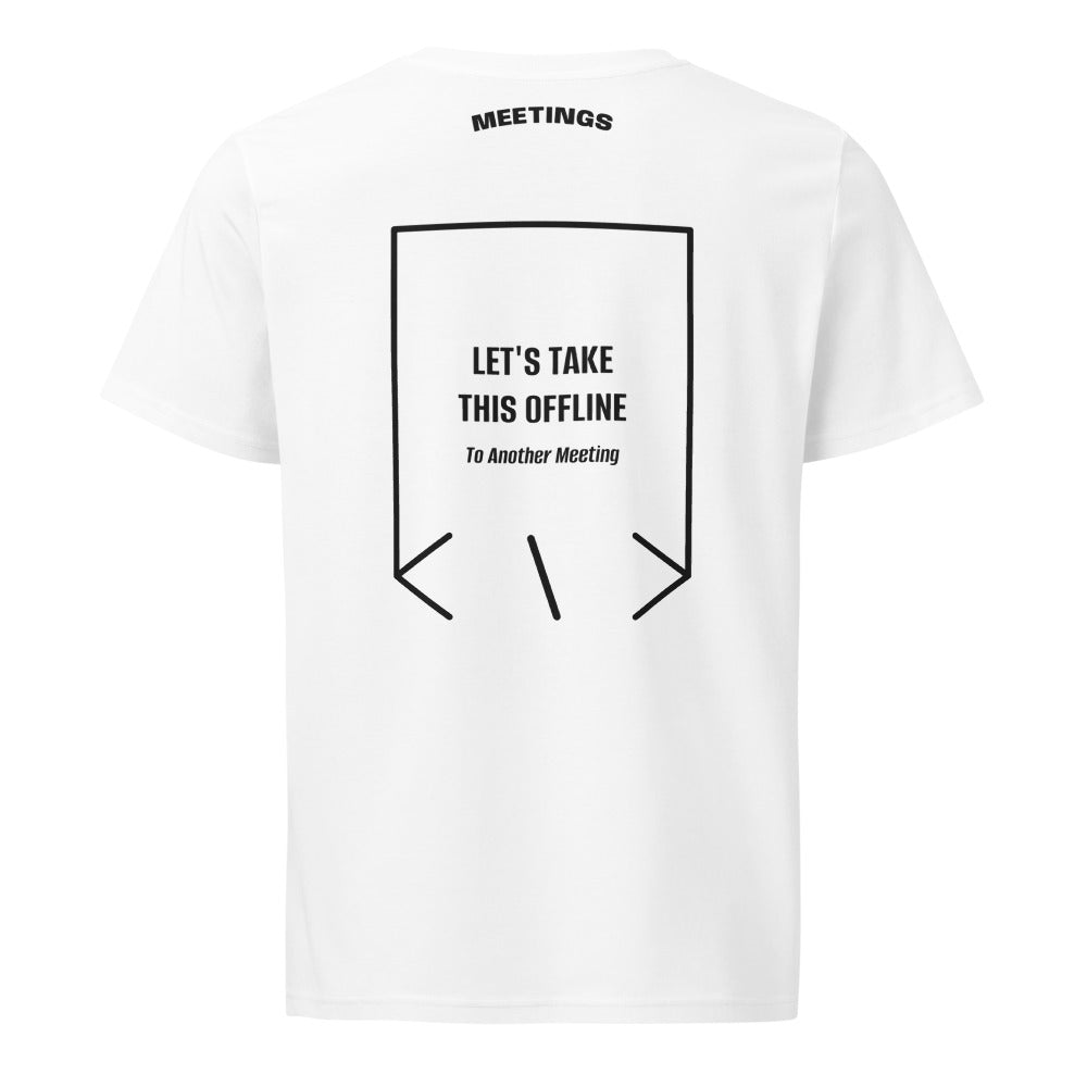Let's Take This Offline — White Black back mockup