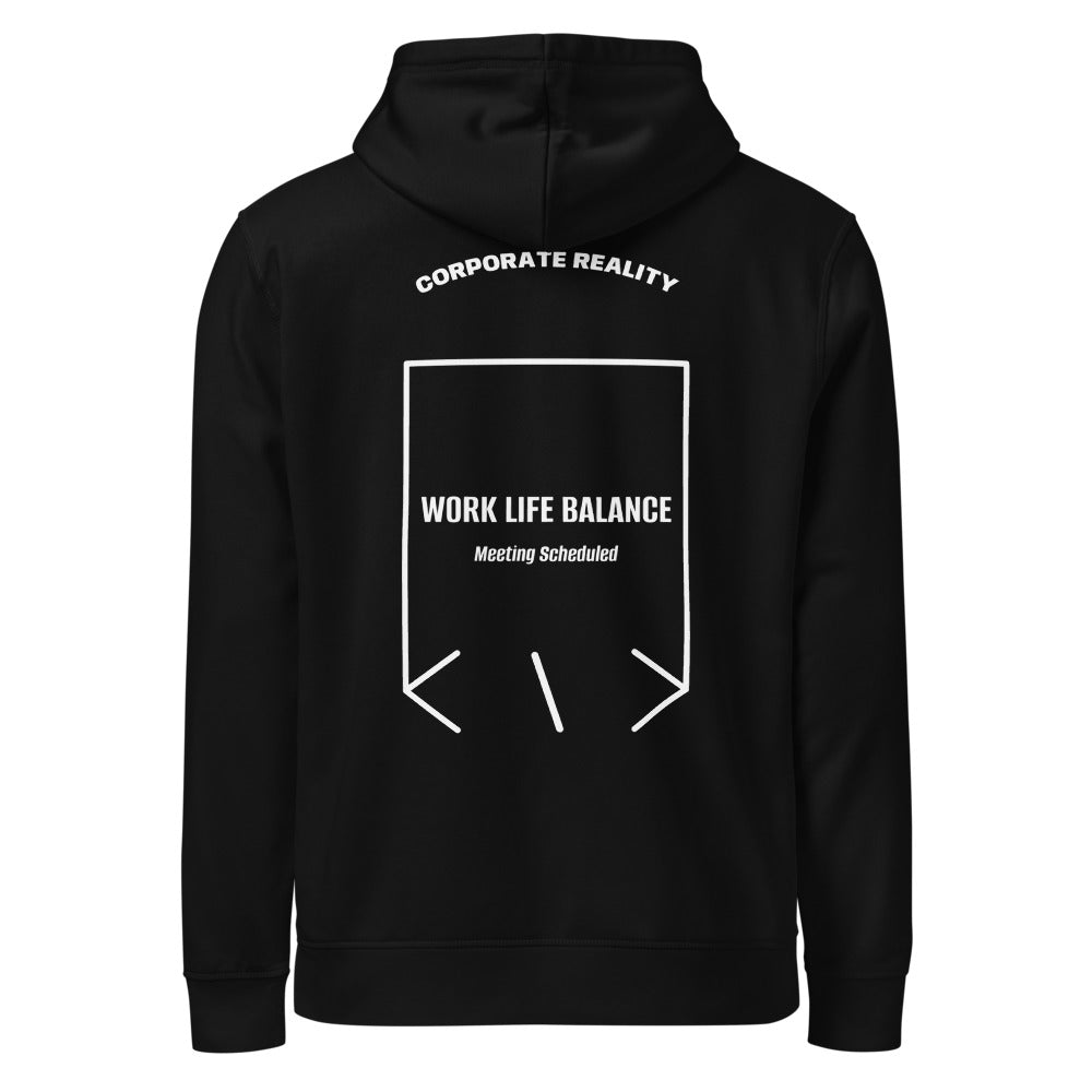 Work Life Balance — Black White back mockup