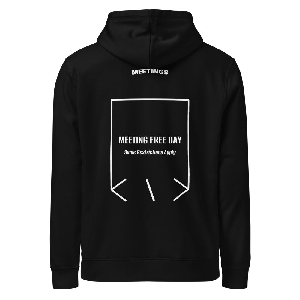 Meeting Free Day — Black White back mockup
