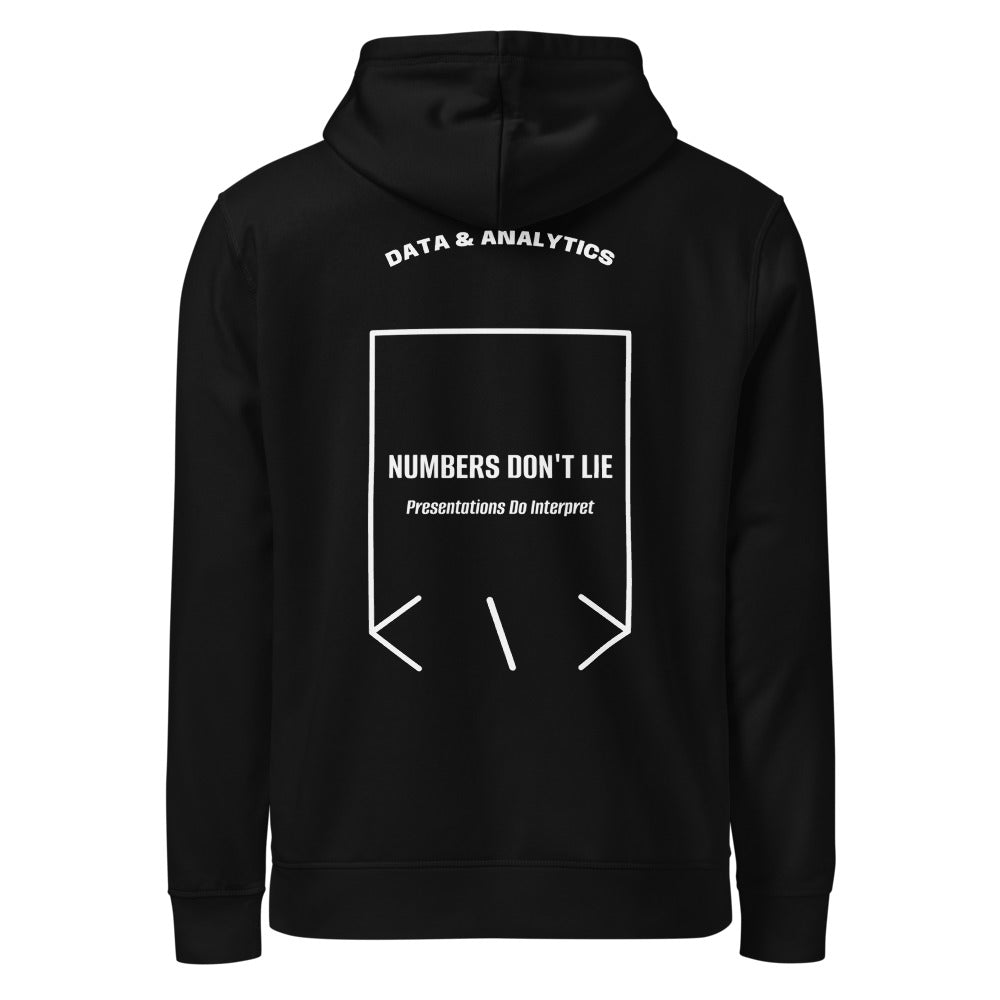 Numbers Don't Lie — Black White back mockup