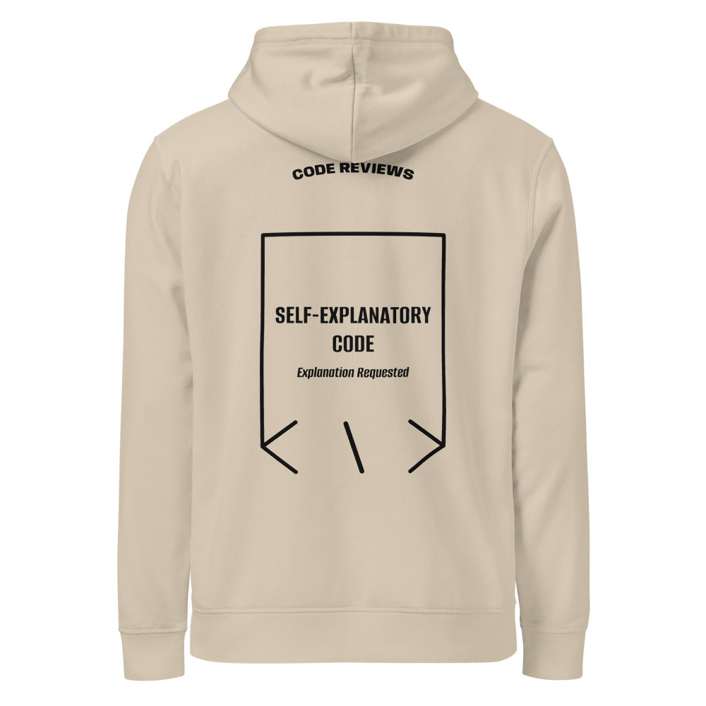 Self-Explanatory Code — Desert Dust Black back mockup