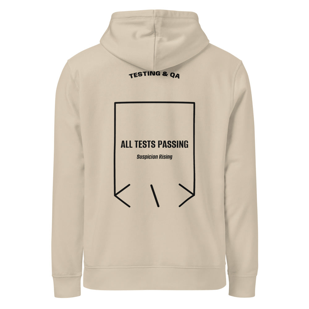 All Tests Passing — secondary back mockup