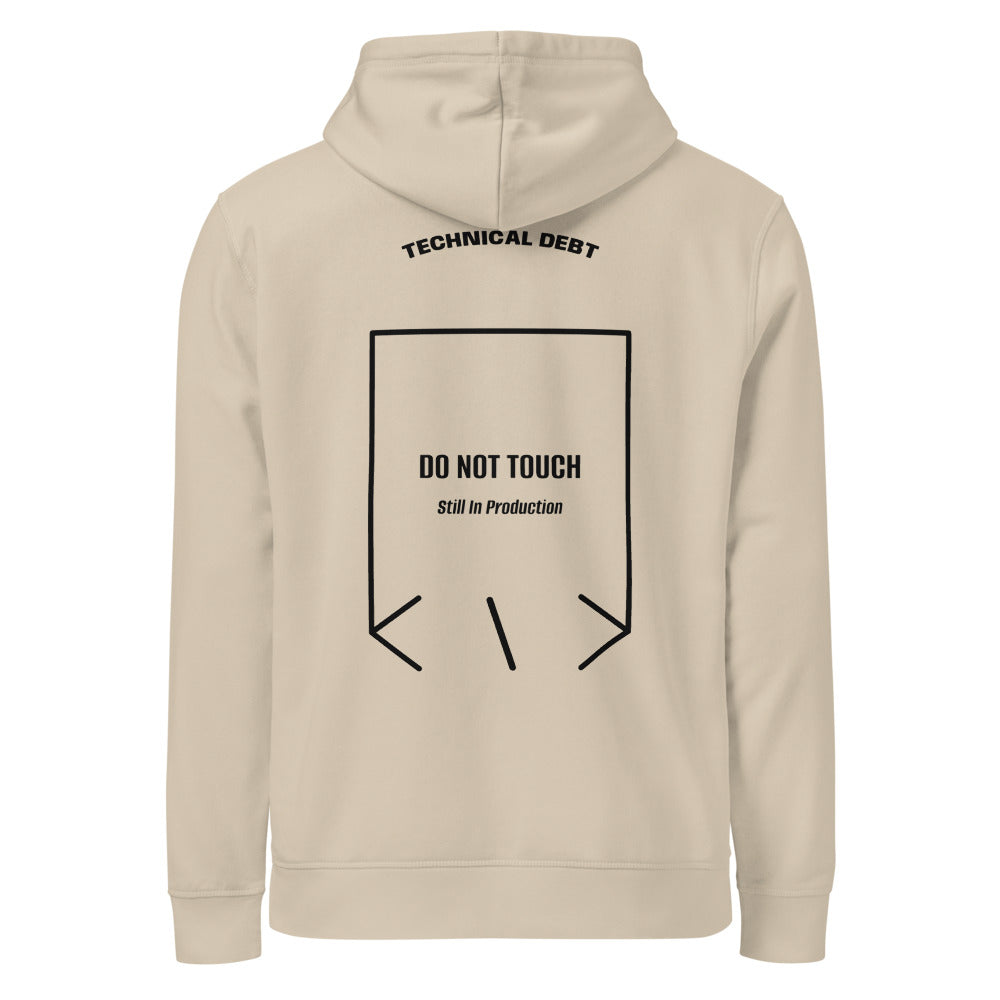Do Not Touch — Desert Dust Black back mockup