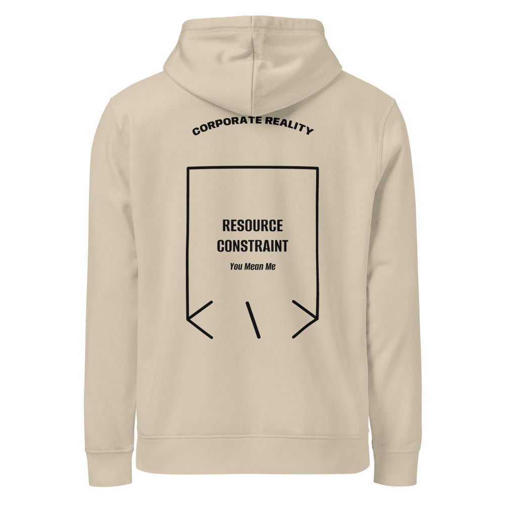 Resource Constraint — Desert Dust Black back mockup