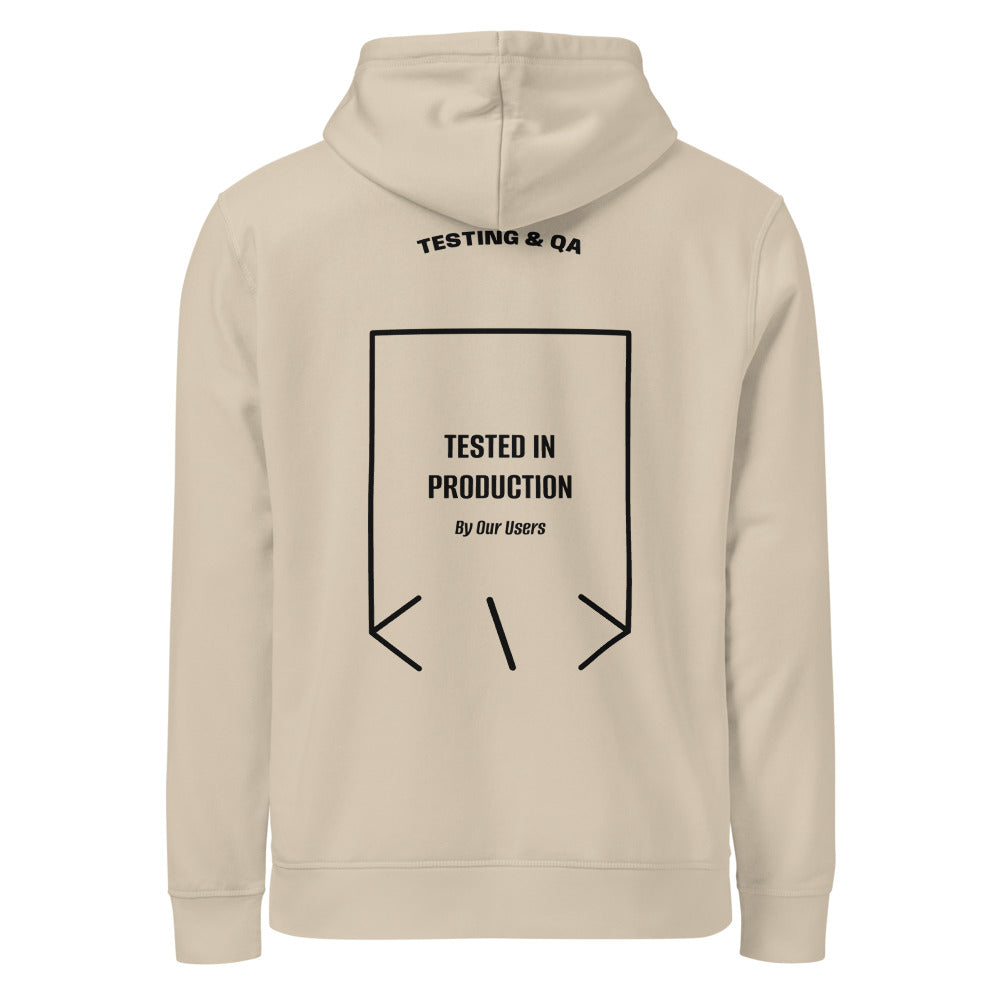 Tested In Production — Desert Dust Black back mockup
