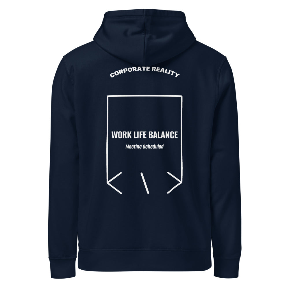 Work Life Balance — French Navy White back mockup