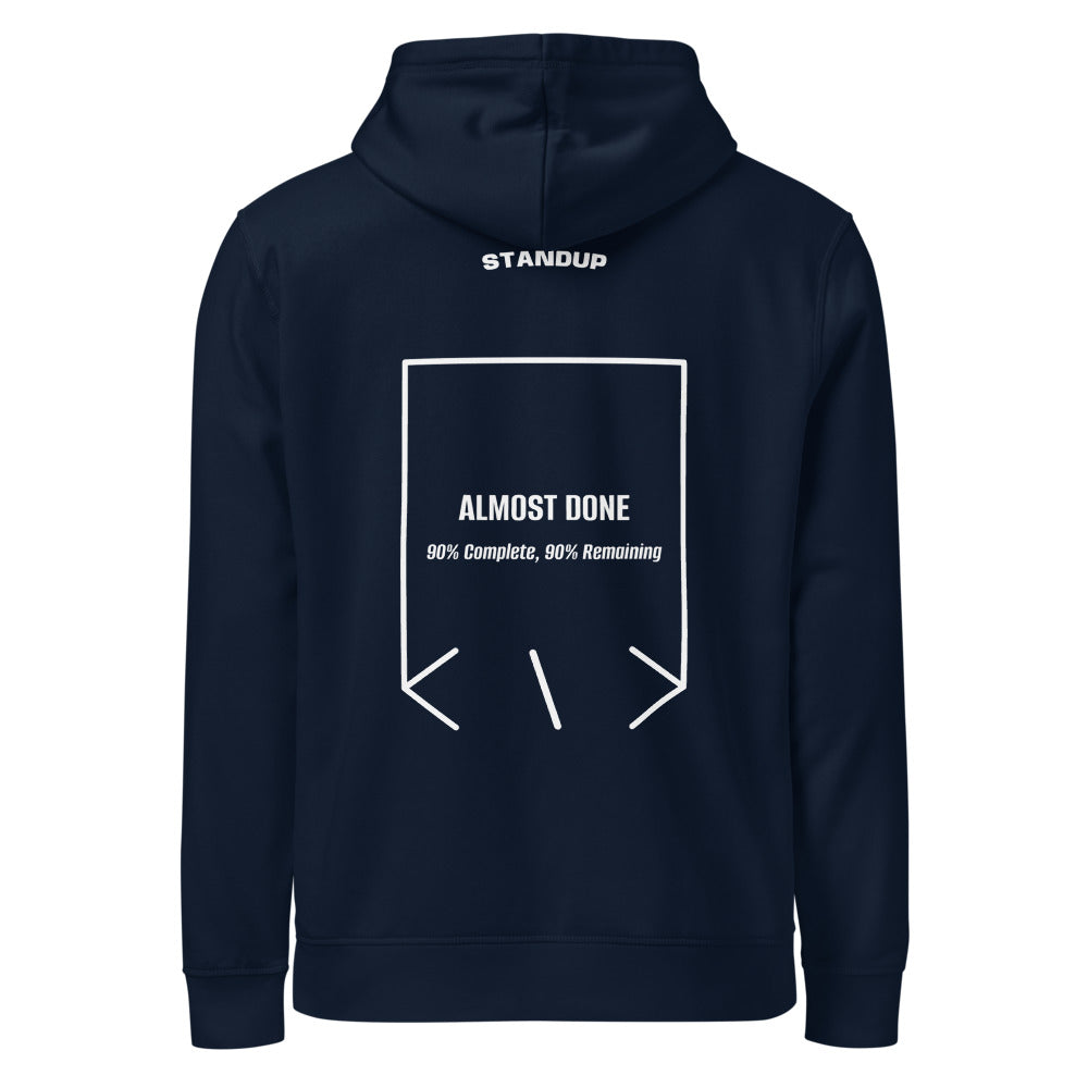 Almost Done — French Navy White back mockup