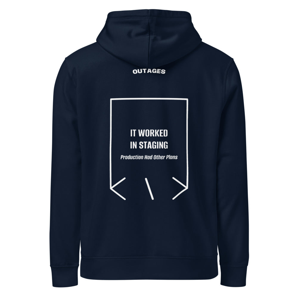 It Worked In Staging — French Navy White back mockup