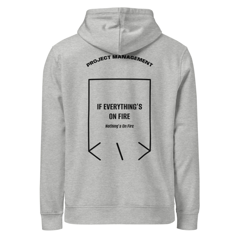If Everything’s On Fire — Heather Grey Black back mockup