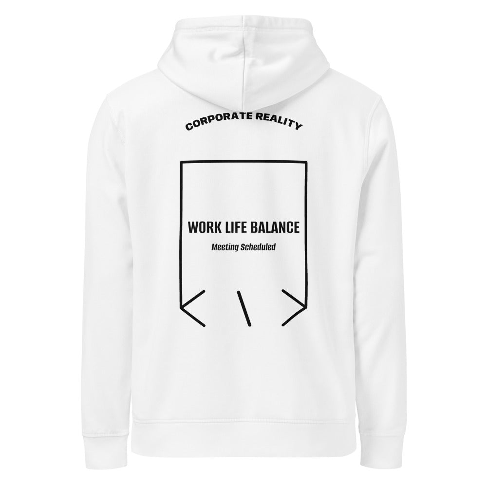 Work Life Balance — White Black back mockup