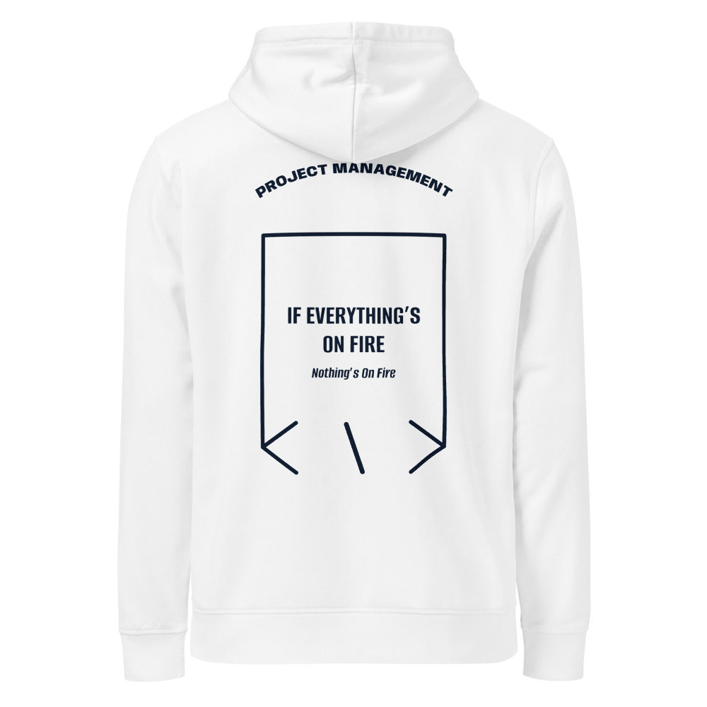 If Everything’s On Fire — White French Navy back mockup