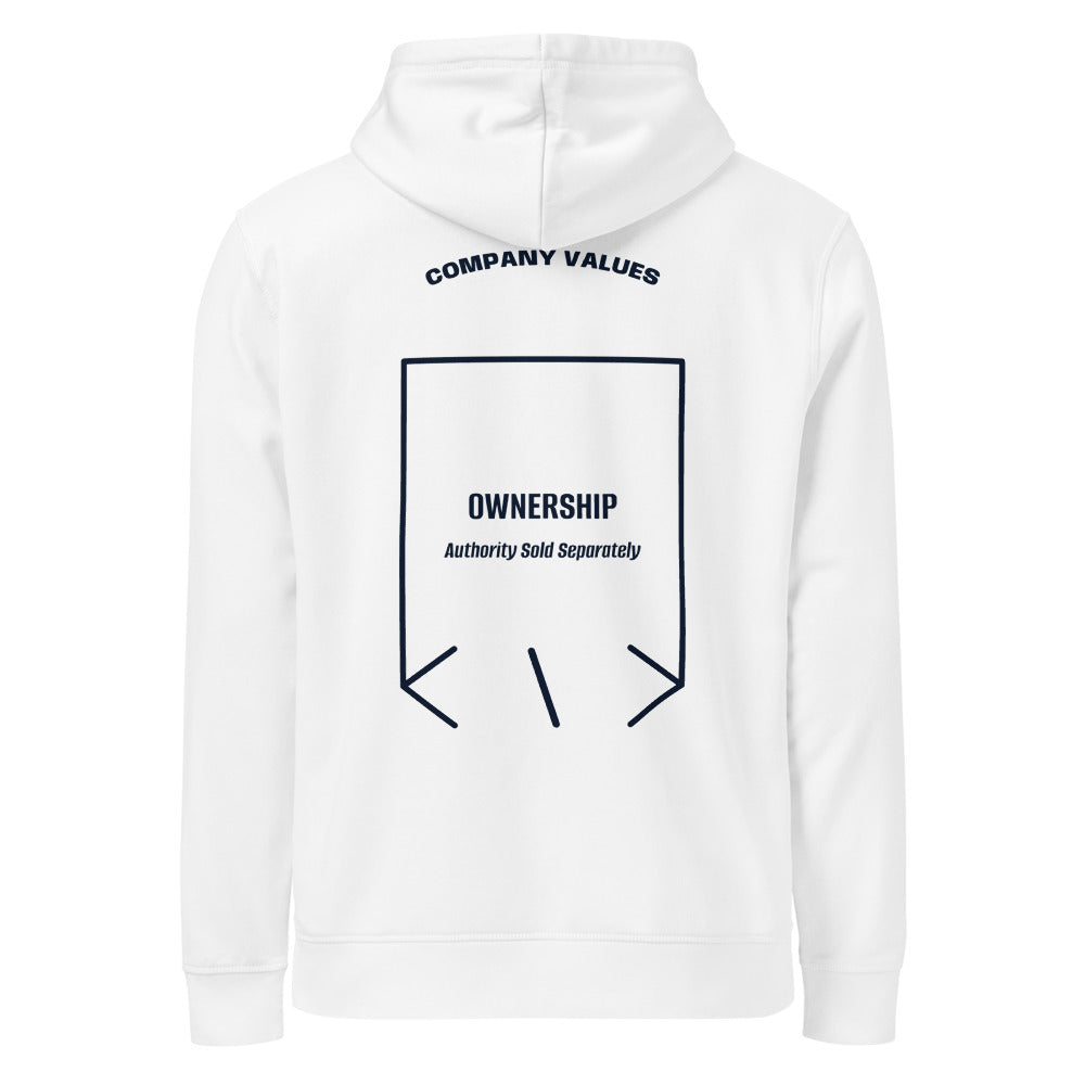 Ownership — White French Navy back mockup