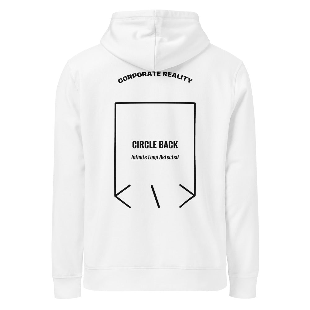 Circle Back — White Black back mockup