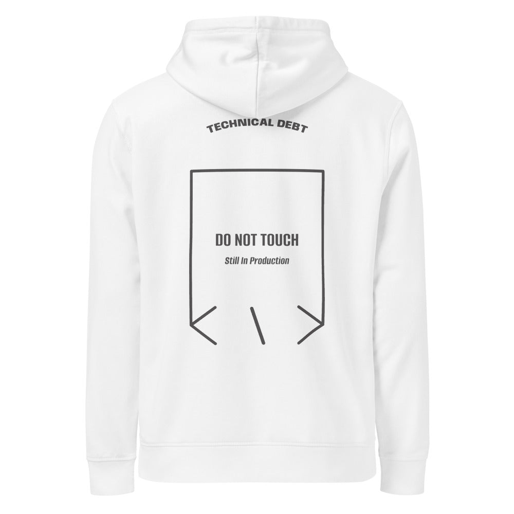 Do Not Touch — White Anthracite back mockup