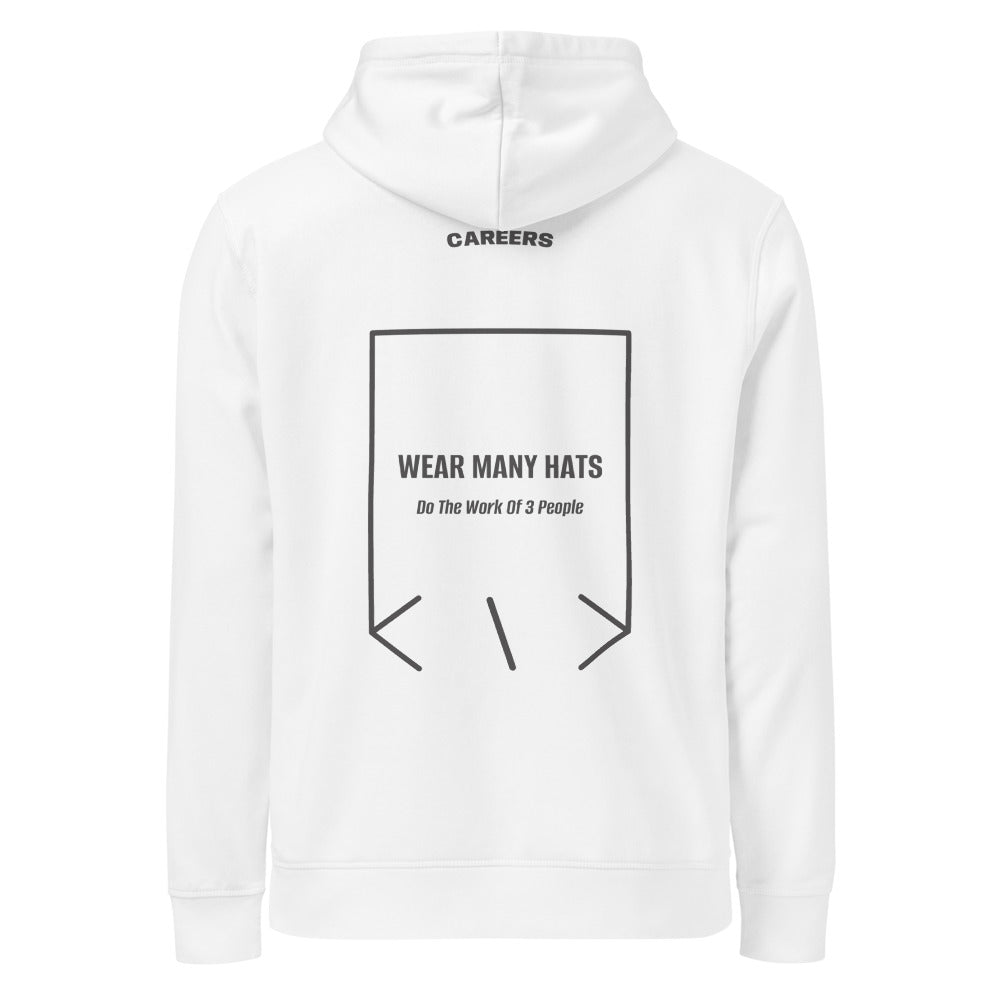 Wear Many Hats — White Anthracite back mockup