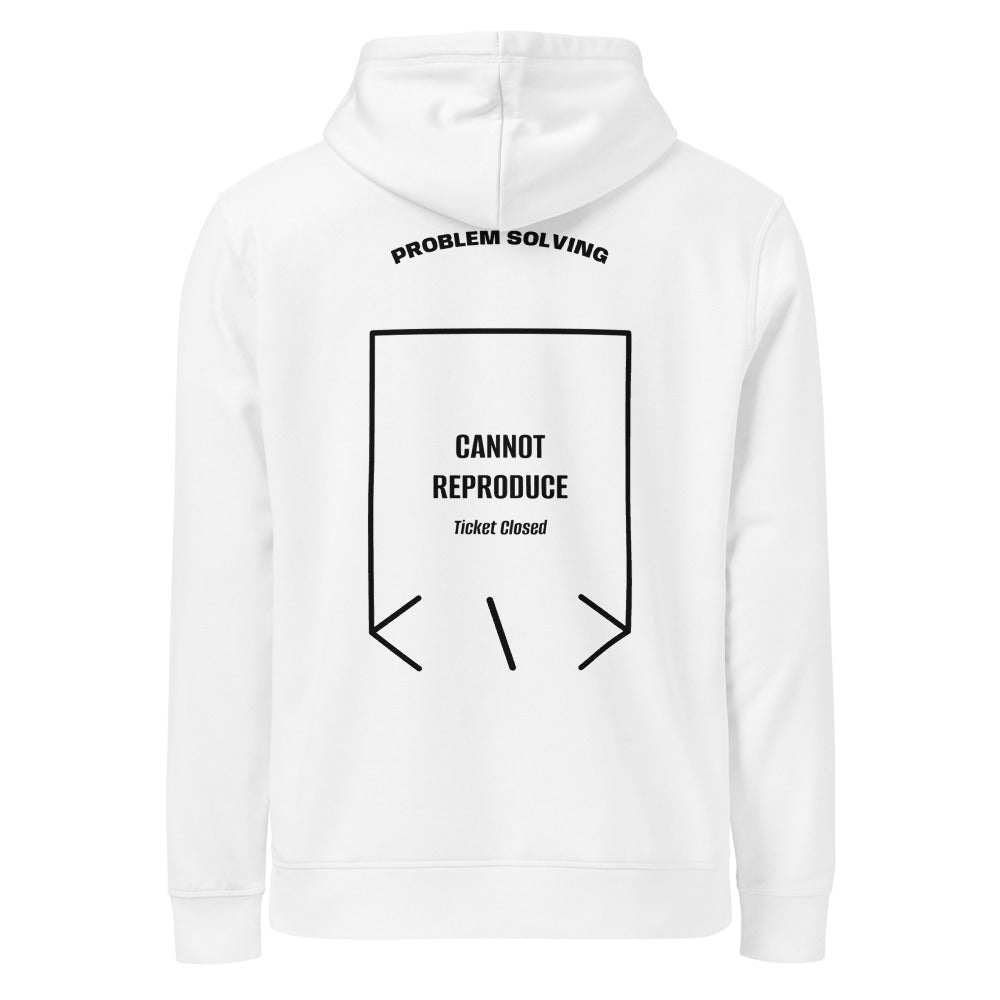 Cannot Reproduce — White Black back mockup