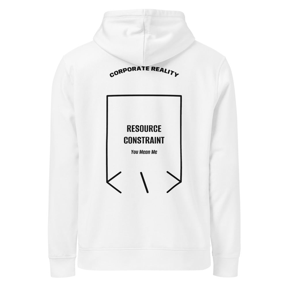 Resource Constraint — White Black back mockup