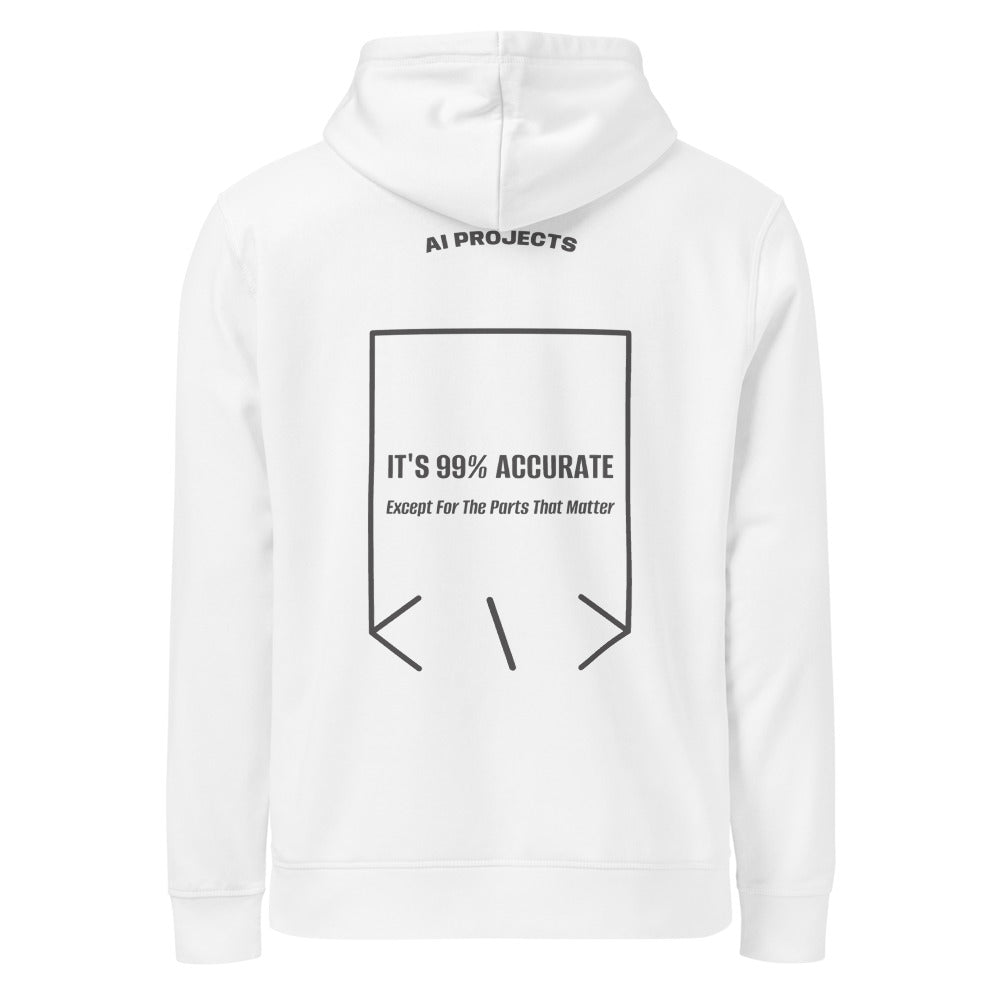 It's 99% Accurate — White Anthracite back mockup