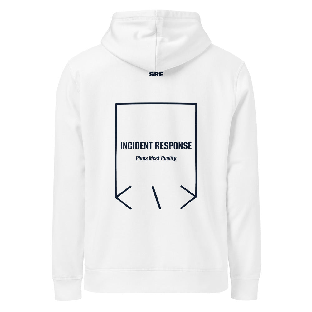 Incident Response — White French Navy back mockup