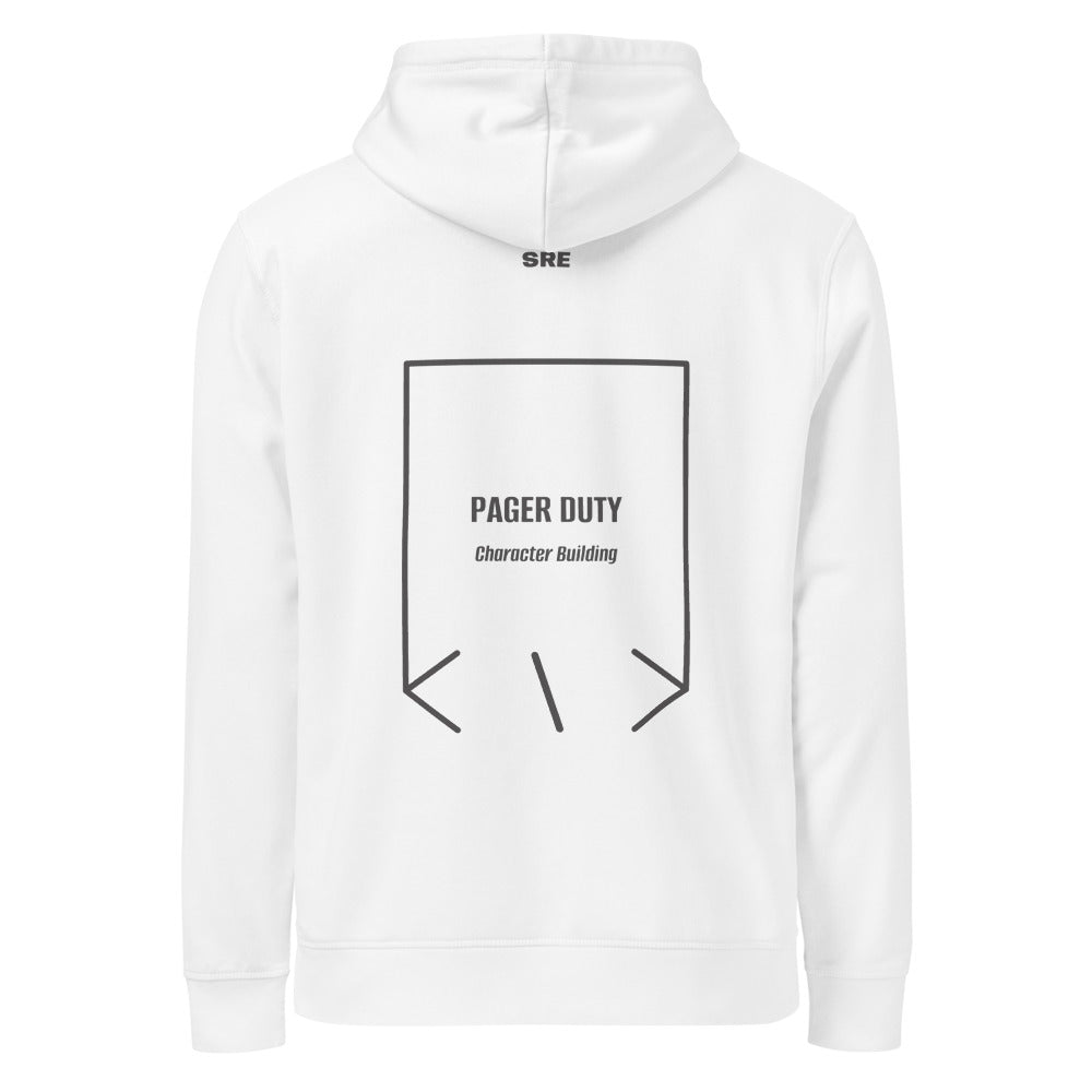 Pager Duty — White Anthracite back mockup