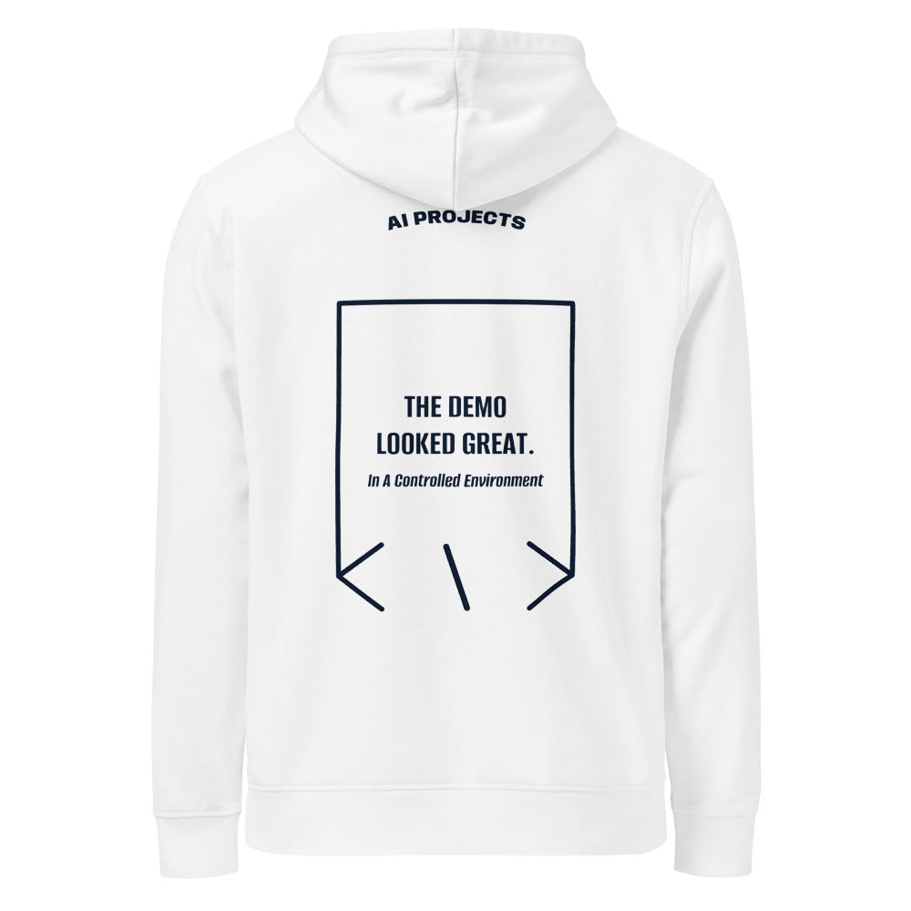 The Demo Looked Great. — White French Navy back mockup