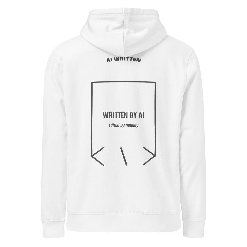 Written By AI — White Anthracite back mockup