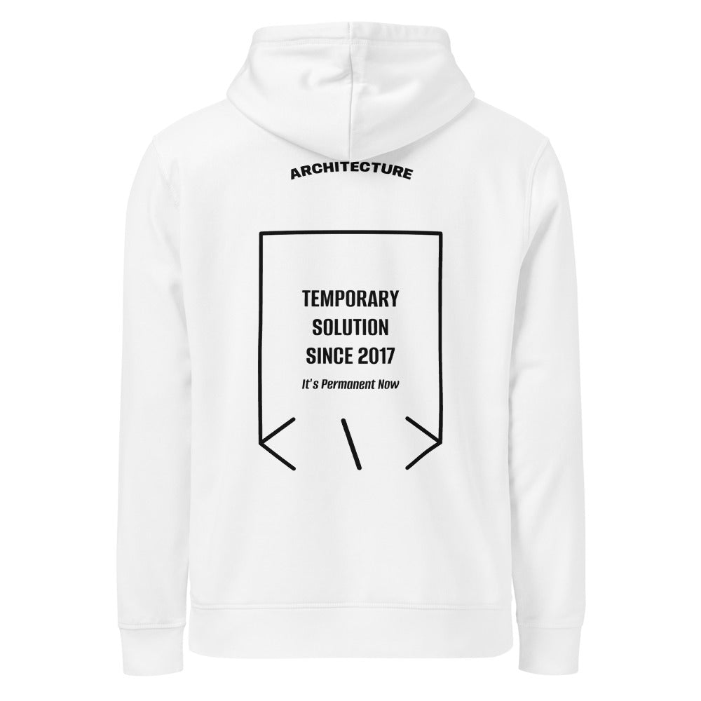 Temporary Solution Since 2017 — White Black back mockup