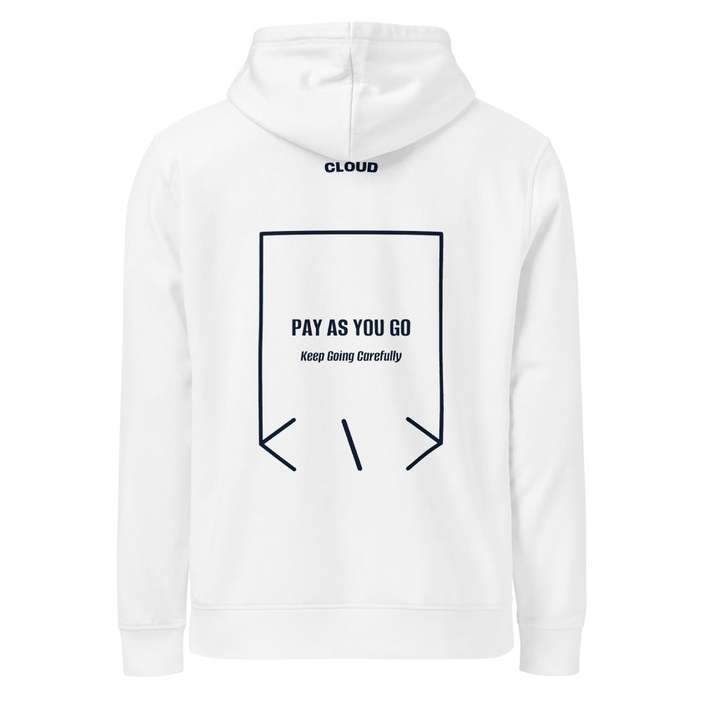 Pay As You Go — White French Navy back mockup