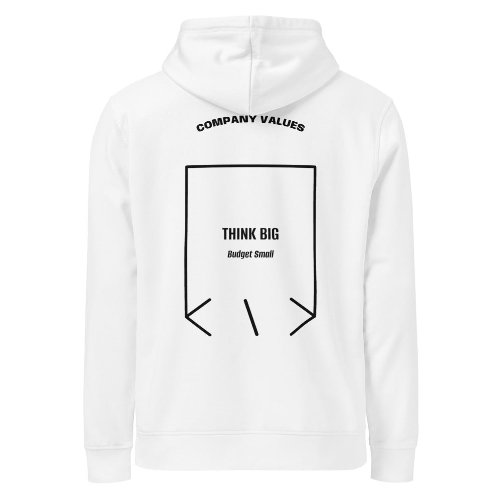 Think Big — White Black back mockup