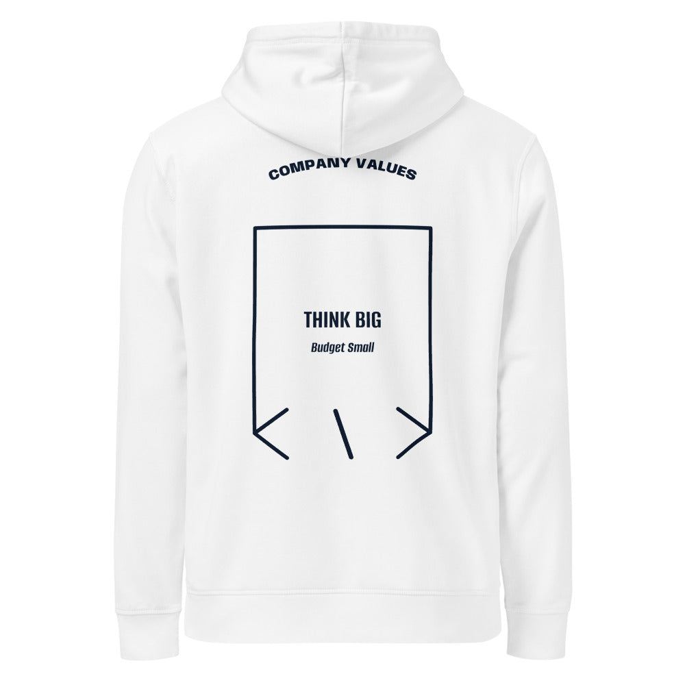 Think Big — White French Navy back mockup