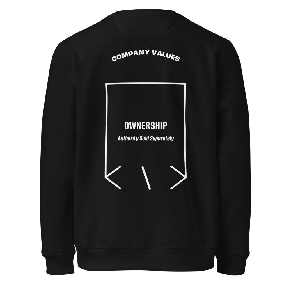 Ownership — Black White back mockup