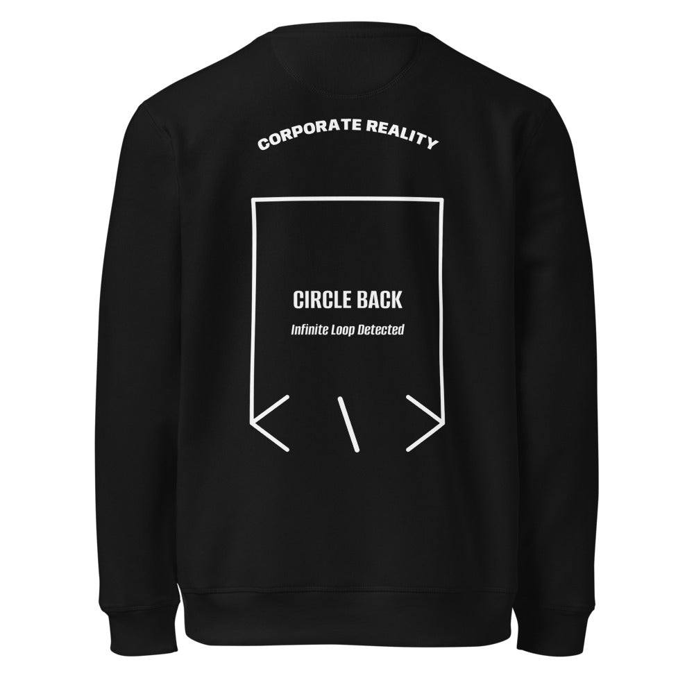 Circle Back — Black White back mockup