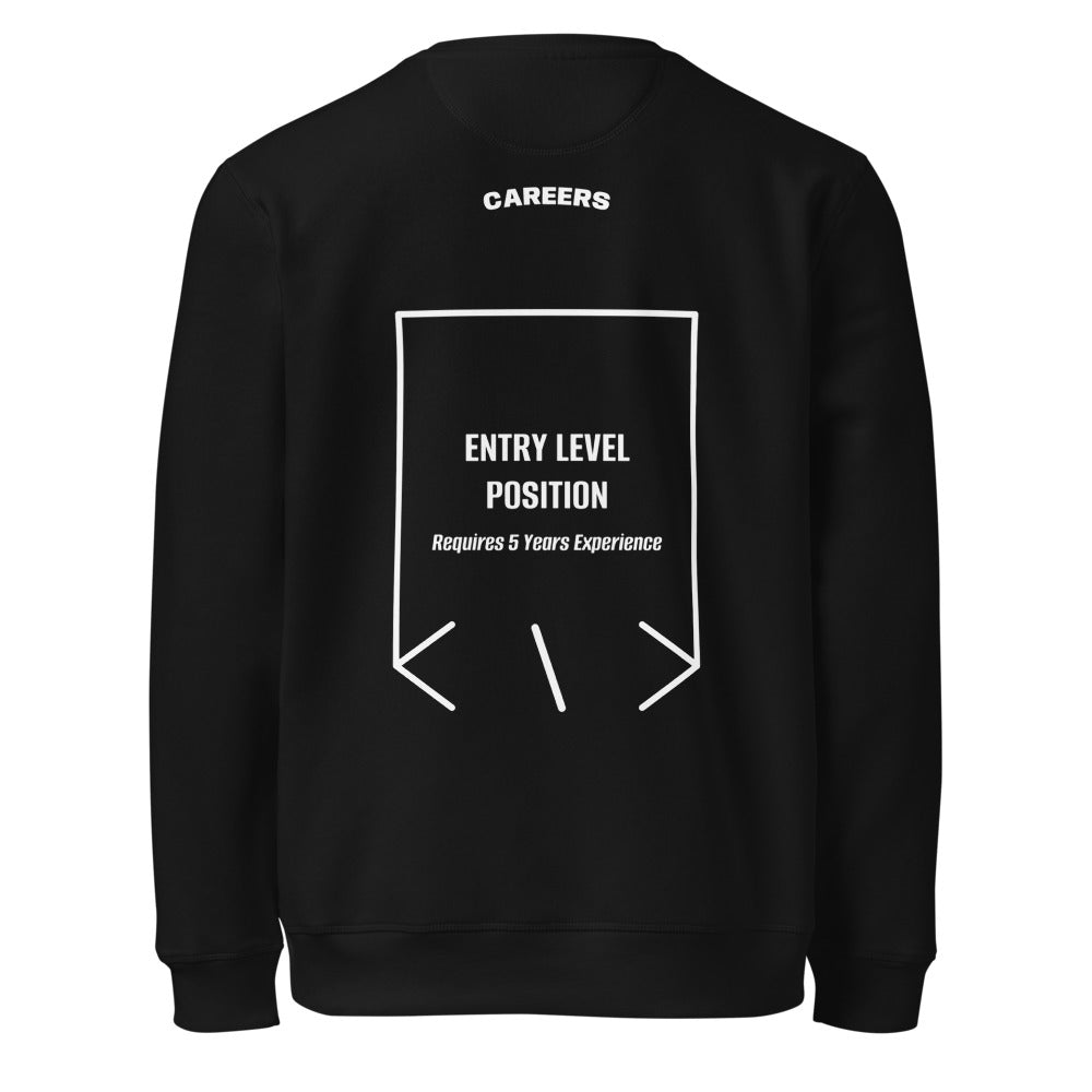 Entry Level Position — Black White back mockup