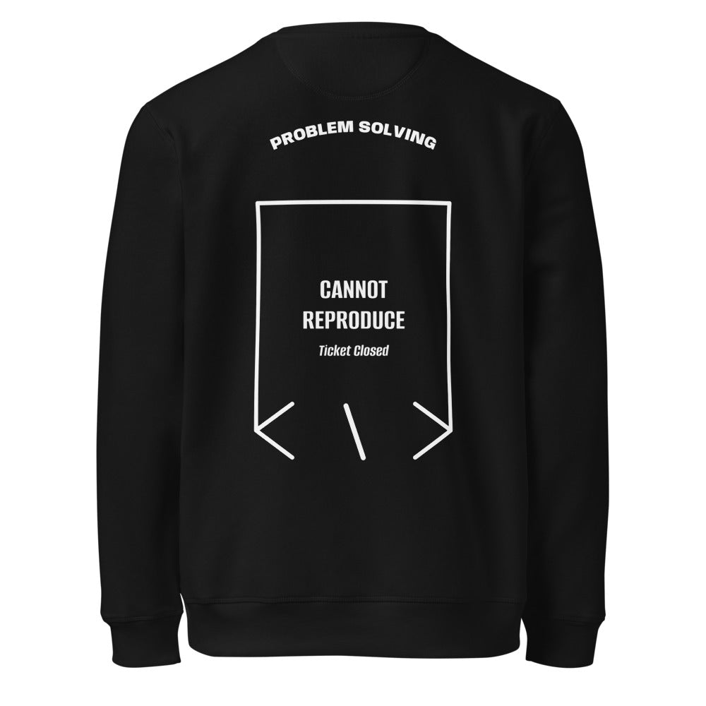 Cannot Reproduce — Black White back mockup