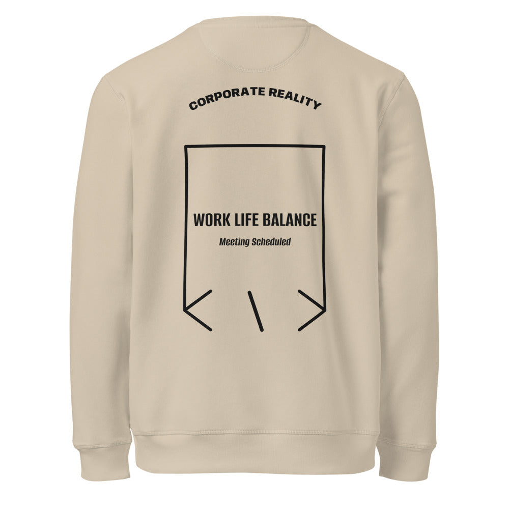 Work Life Balance — Desert Dust Black back mockup