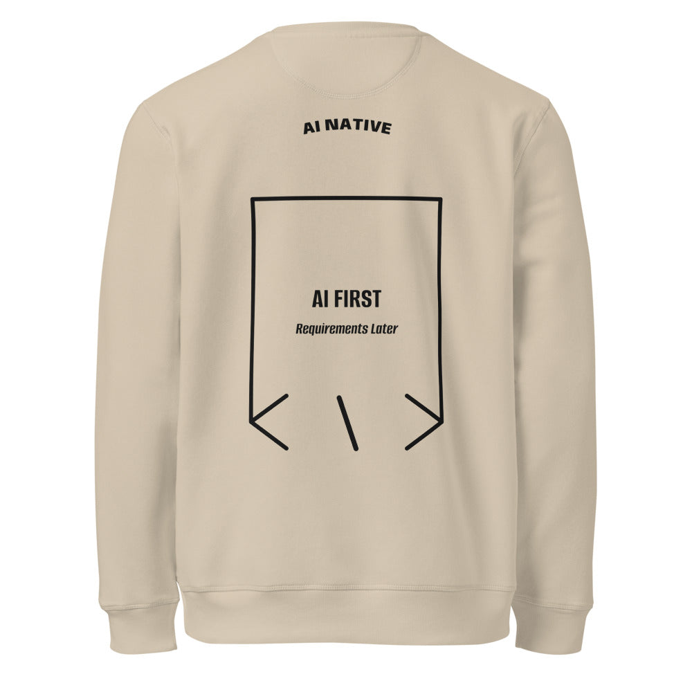 AI First — secondary back mockup