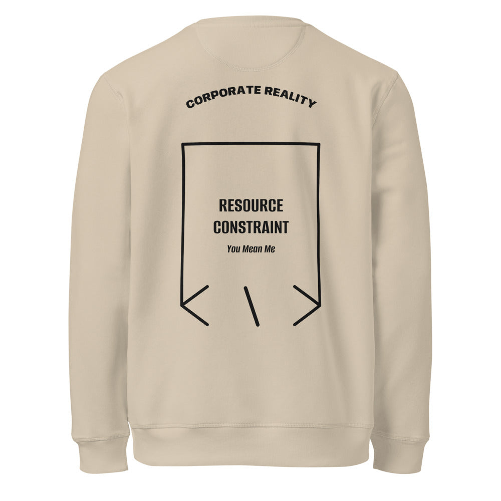 Resource Constraint — Desert Dust Black back mockup